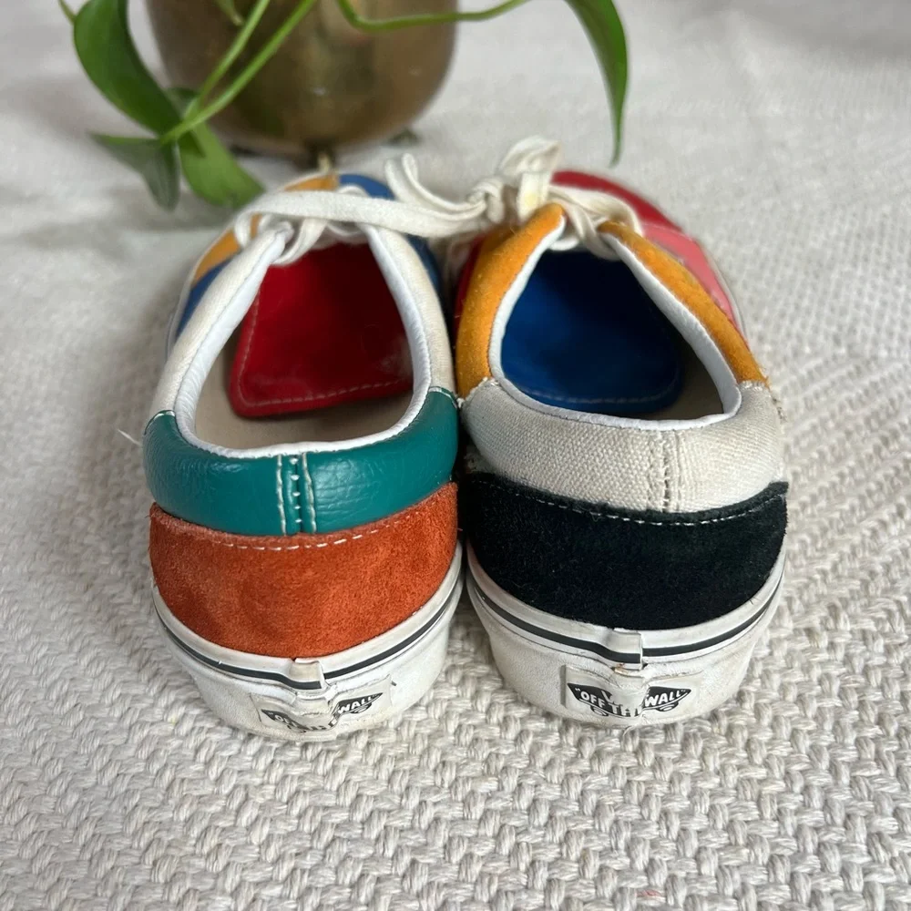 Vans Era Patchwork Multi Colorblock Suede & Canvas Low Top Sneakers - Picture 4 of 7